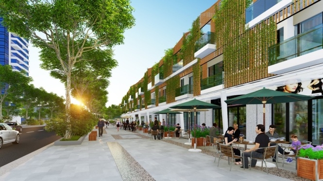 Tuyến shophouse nhà phố thương mại tại khu đô thị New City Phố Nối