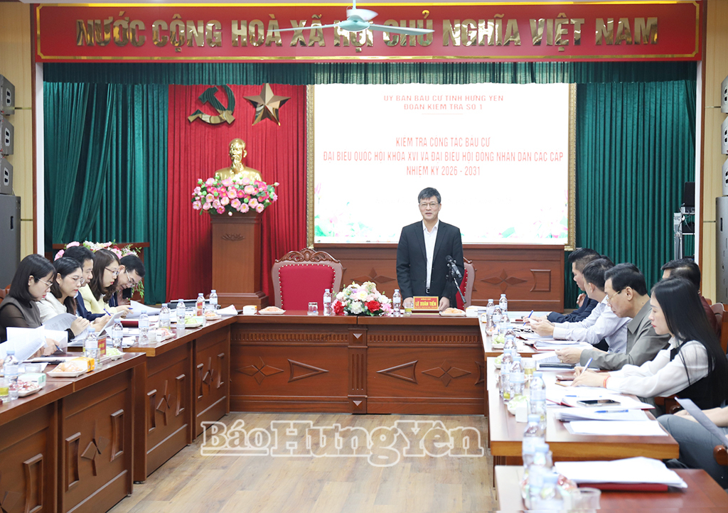 Đồng chí Phó Chủ tịch Thường trực HĐND tỉnh Lê Xuân Tiến phát biểu kết luận buổi kiểm tra.