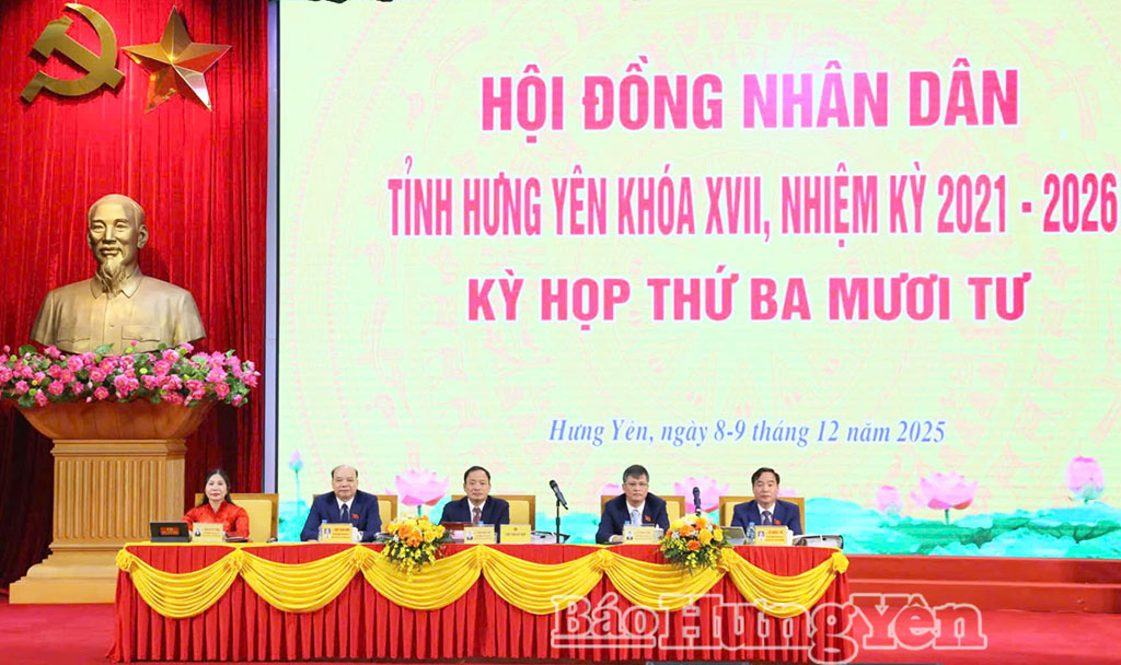 Chủ tọa kỳ họp thứ 34, HĐND tỉnh khóa XVII.