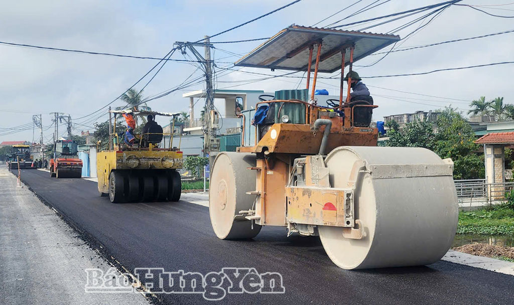 Đẩy nhanh thi công tuyến đường số 5, trục kết nối quan trọng với Khu kinh tế Thái Bình.