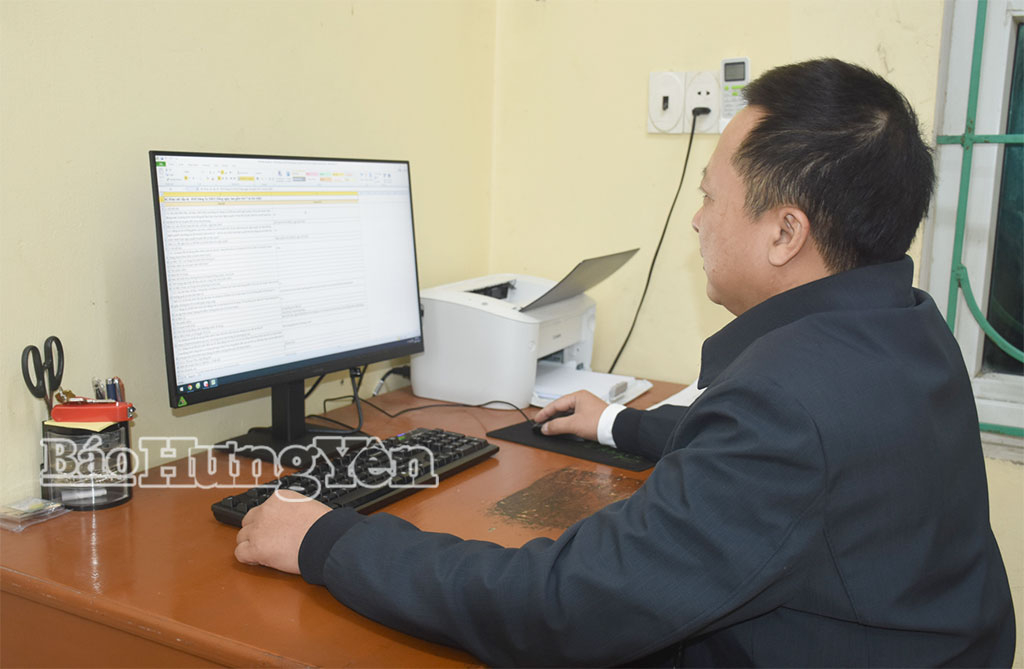 Ban Xây dựng Đảng xã Phụ Dực triển khai hiệu quả phần mềm quản lý tổ chức Đảng và đảng viên.