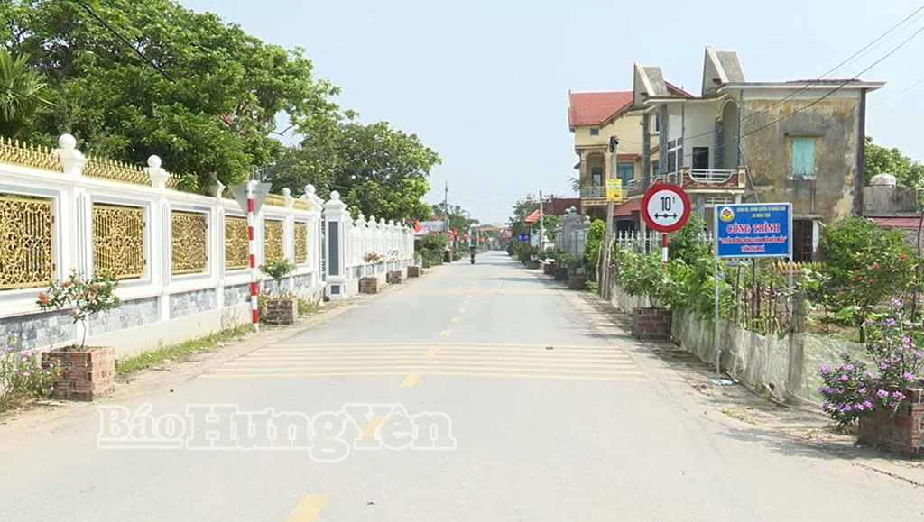 Tuyến đường kiểu mẫu thôn Phạm Xá, xã Tiên Tiến.