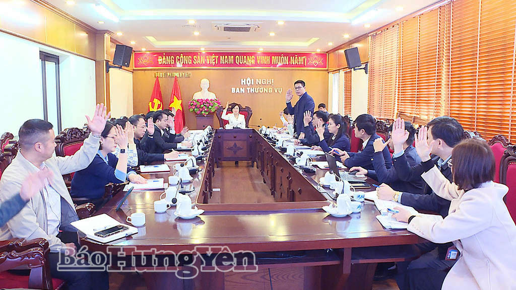 Hội nghị biểu quyết nhất trí giới thiệu người ứng cử đại biểu HĐND tỉnh Hưng Yên khóa XVIII, nhiệm kỳ 2026 - 2031.