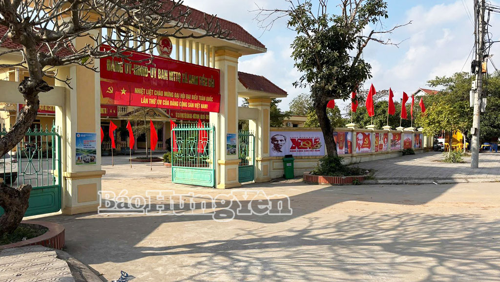 Khu vực trung tâm xã Nam Tiền Hải.