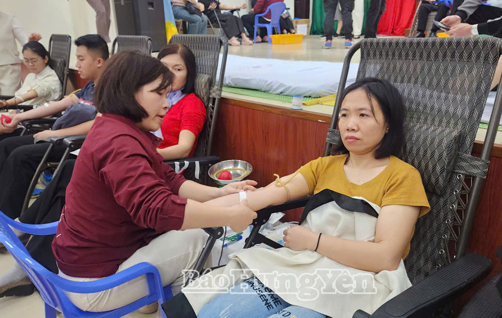 Hoạt động hiến máu mang ý nghĩa nhân văn sâu sắc.