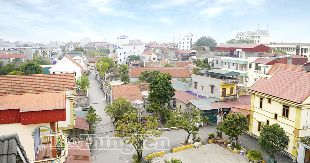 Làng quê xã Việt Tiến hôm nay.