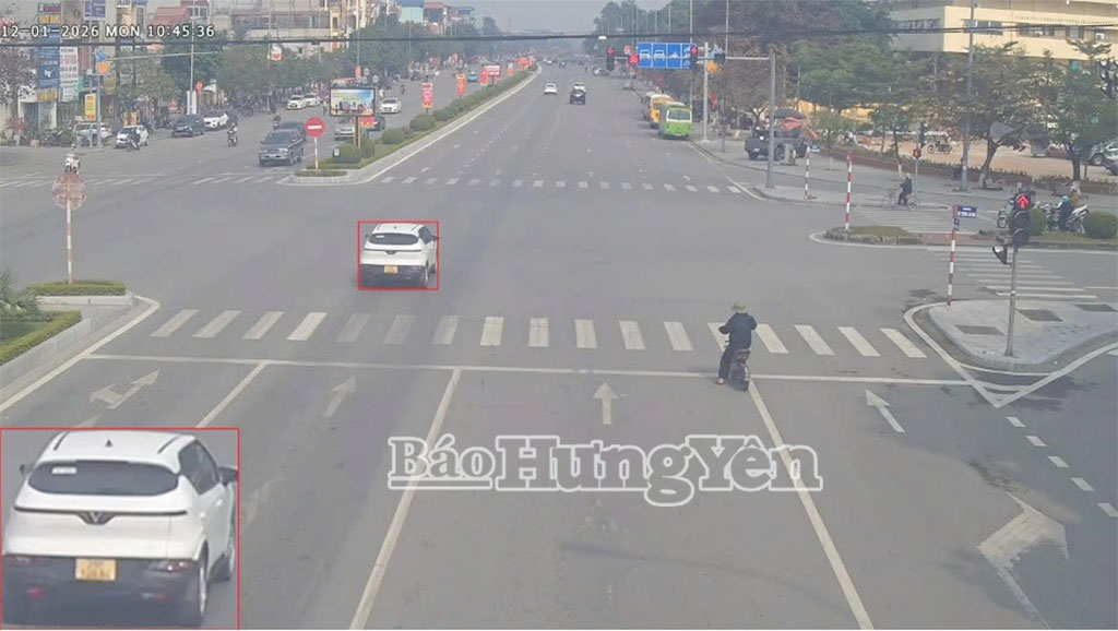 Phương tiện vi phạm lỗi không chấp hành hiệu lệnh của đèn tín hiệu giao thông.