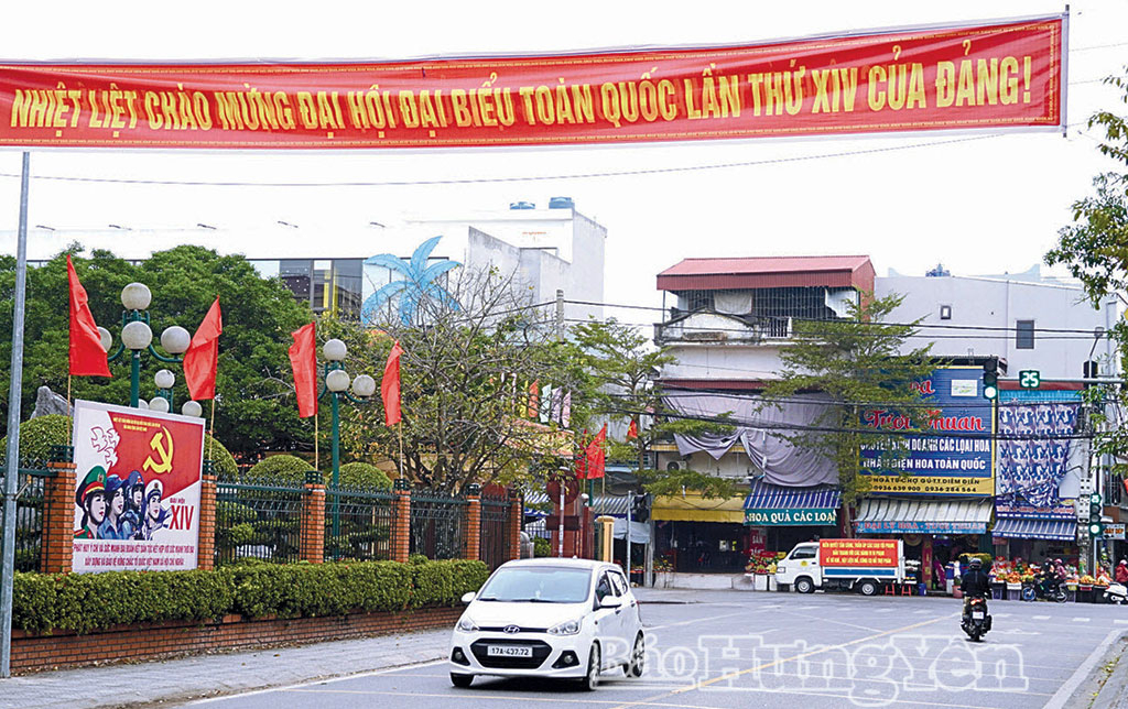 Xã Thái Thụy rực rỡ cờ, hoa chào mừng Đại hội đại biểu toàn quốc lần thứ XIV của Đảng