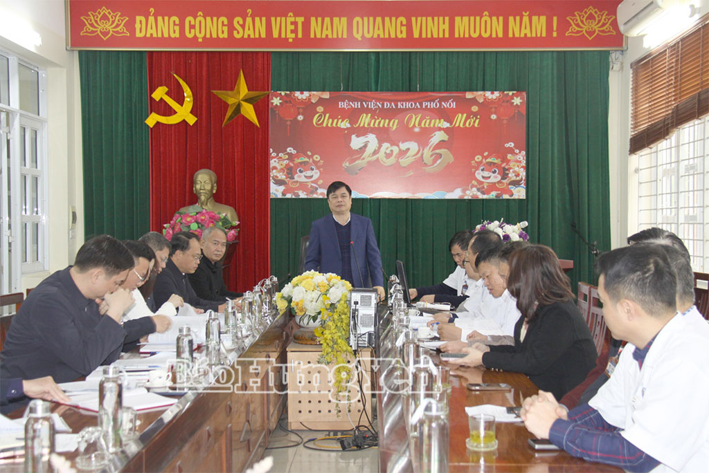 Đồng chí Phạm Văn Nghiêm, Phó Chủ tịch UBND tỉnh phát biểu kết luận buổi làm việc.