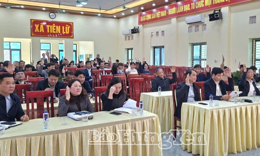 X&atilde; Ti&ecirc;n Lữ: Lấy &yacute; kiến cử tri nơi c&ocirc;ng t&aacute;c đối với người được dự kiến giới thiệu ứng cử đại biểu HĐND x&atilde;