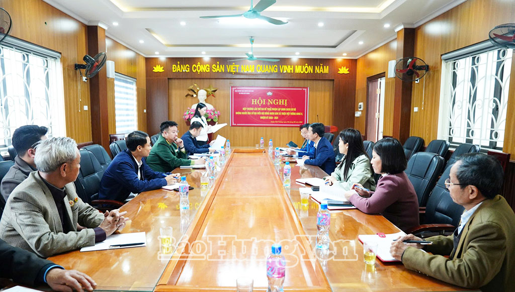 Các đại biểu dự hội nghị tại xã Triệu Việt Vương.