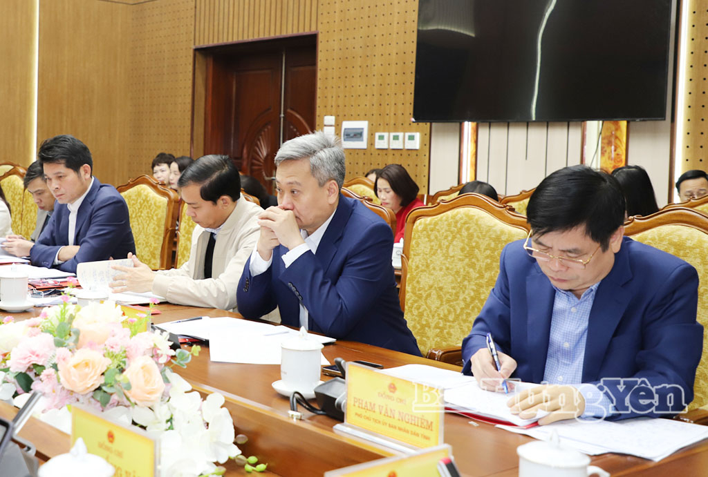 Các đại biểu dự buổi làm việc.