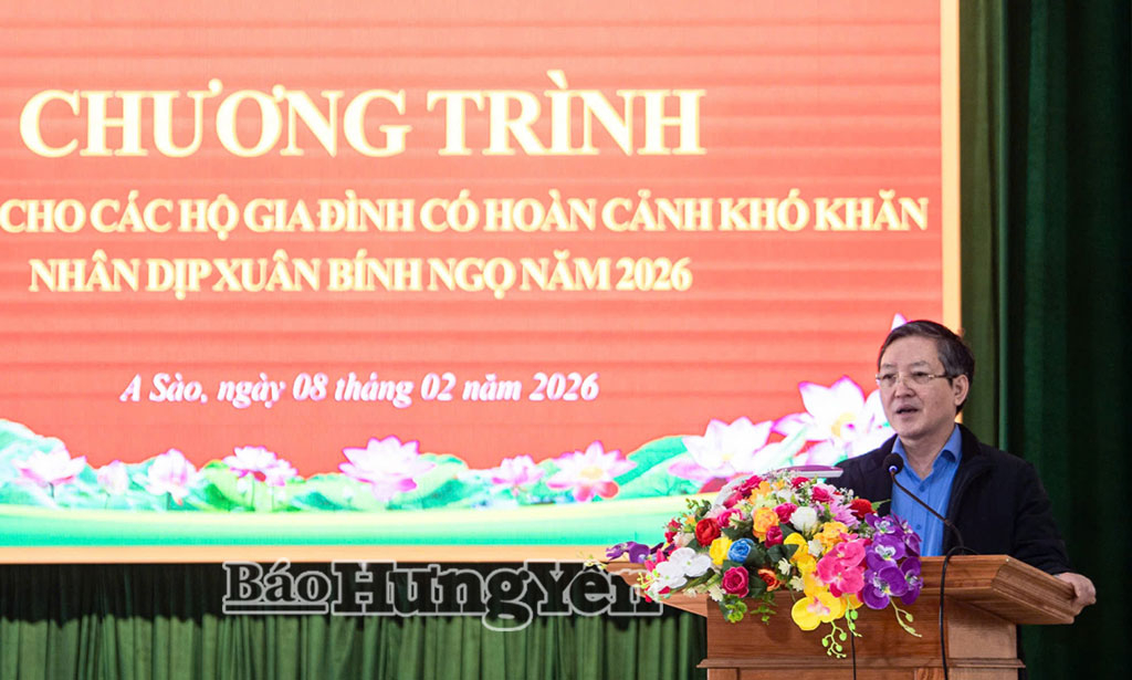 Đồng chí Lương Quốc Đoàn, Ủy viên Trung ương Đảng, Phó Chủ tịch Ủy ban Trung ương MTTQ Việt Nam, Chủ tịch Hội Nông dân Việt Nam phát biểu tại chương trình.