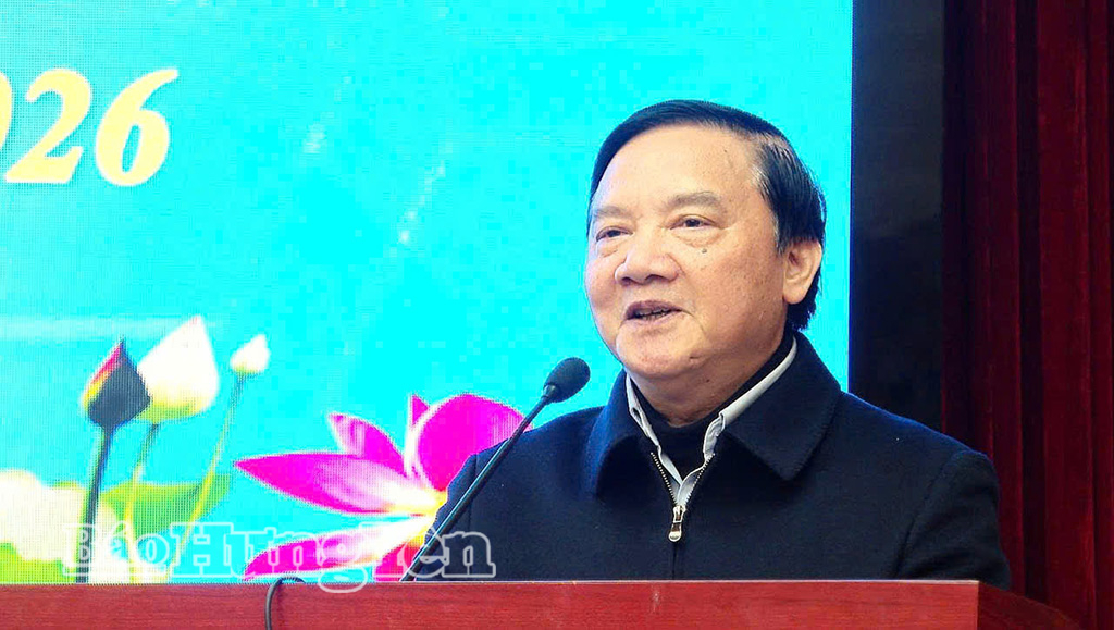 Đồng chí Nguyễn Khắc Định, Ủy viên Ban Chấp hành Trung ương Đảng, Phó Chủ tịch Quốc hội phát biểu tại chương trình.