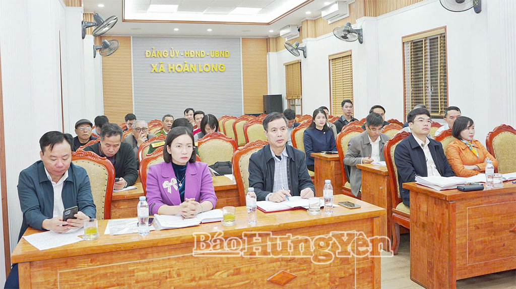 Xã Hoàn Long tổ chức hội nghị hiệp thương lần thứ ba. Ảnh: Vũ Huế