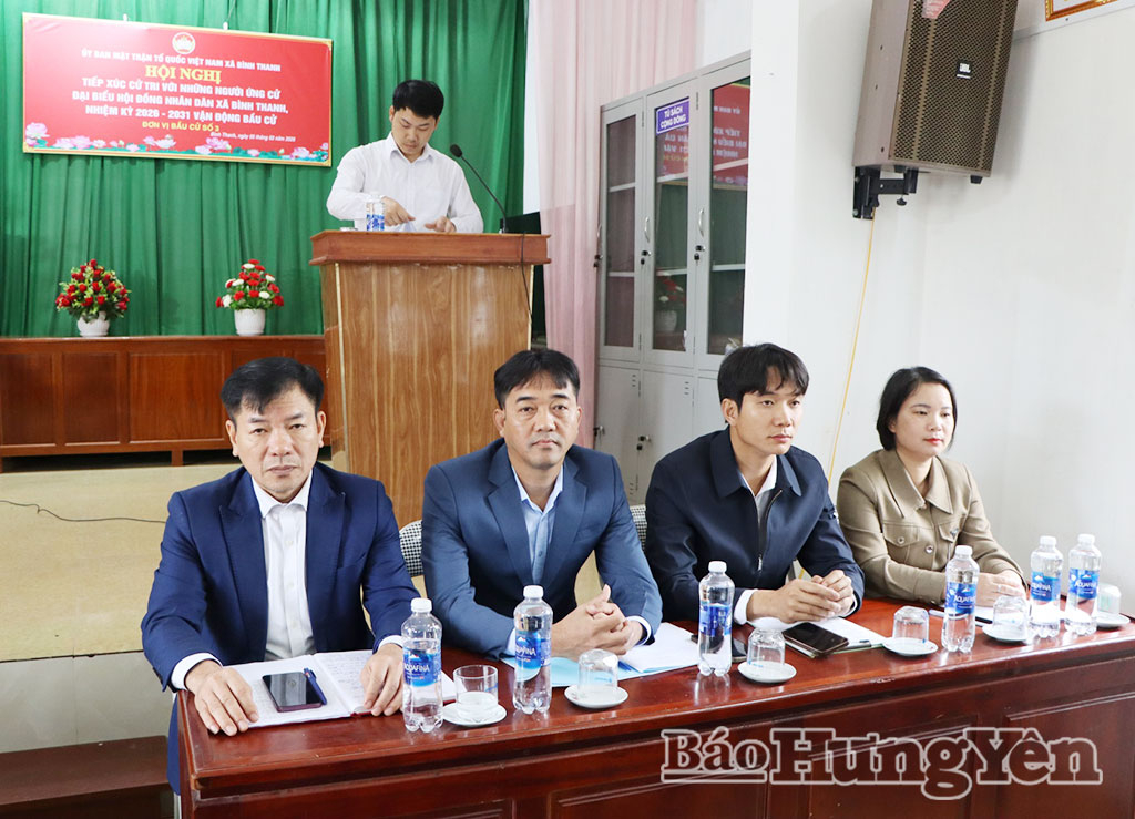 Các ứng cử viên đại biểu HĐND xã Bình Thanh nhiệm kỳ 2026 - 2031 tại đơn vị bầu cử số 3.