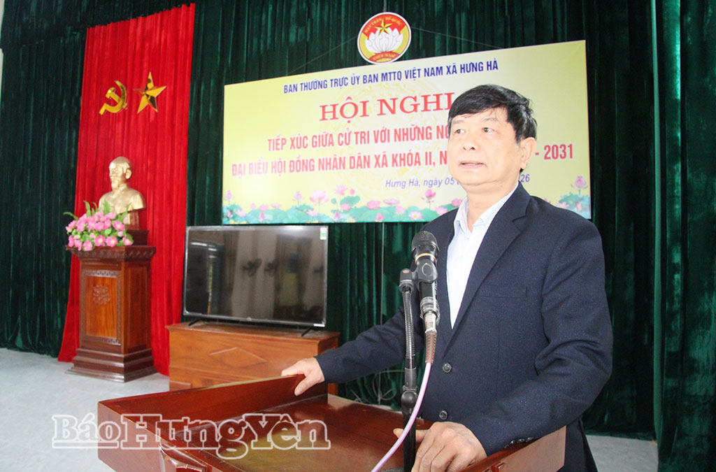 Cử tri phát biểu bày tỏ sự đồng tình với các chương trình hành động của các ứng cử viên.