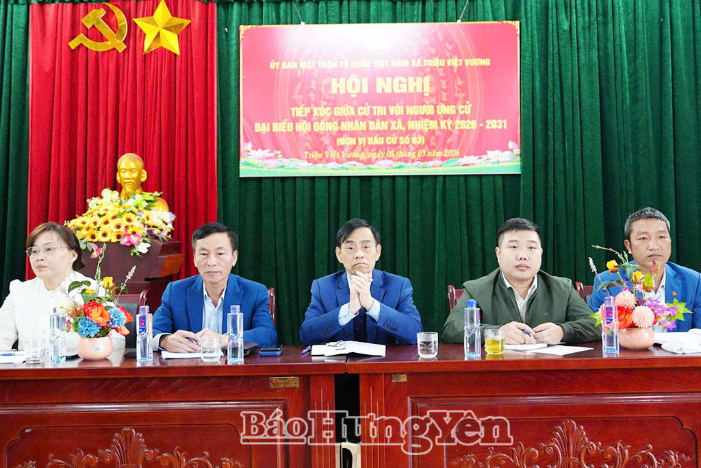 Những người ứng cử đại biểu HĐND xã Triệu Việt Vương tại đơn vị bầu cử số 3.