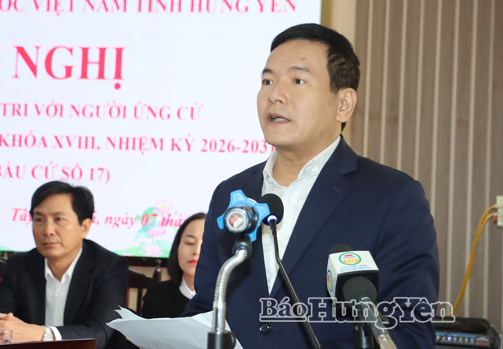 Ông Trần Quang Triển, Giám đốc Sở Xây dựng trình bày chương trình hành động.