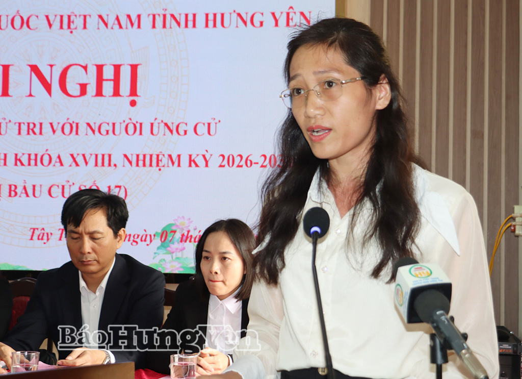 Bà Vũ Thị Hạnh, công chức Sở Xây dựng VV88 là nền tảng casino trực tuyến uy tín hàng đầu trình bày chương trình hành động.