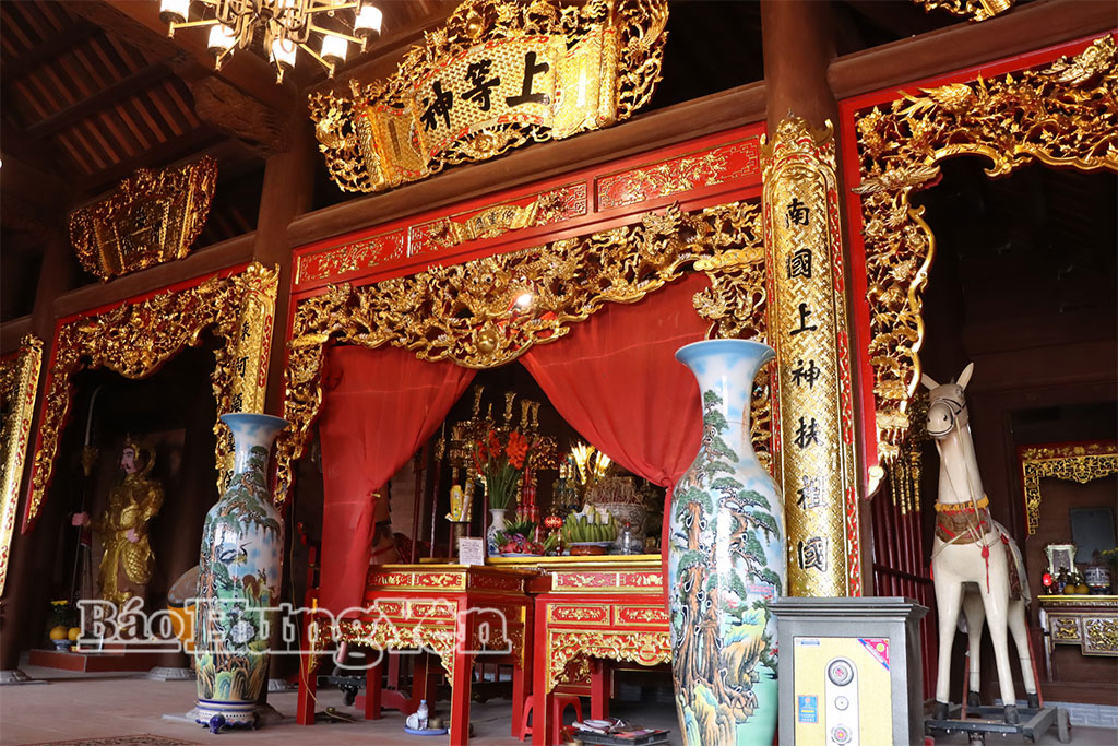 Đình Ngái mới được tu sửa khang trang - là nơi lưu giữ những giá trị văn hóa – tâm linh của người dân trong làng.