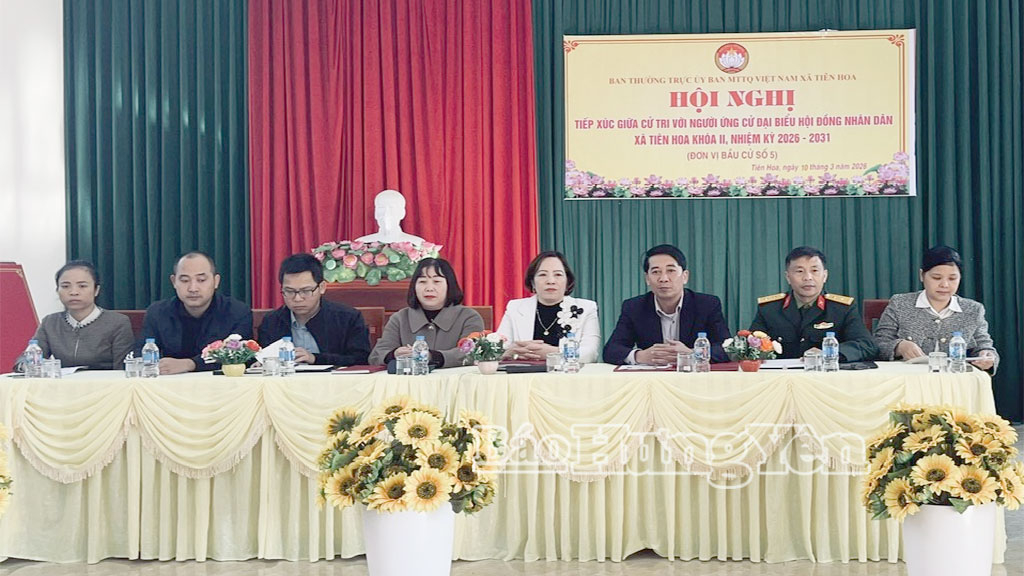 Các ứng cử viên đại biểu HĐND xã Tiên Hoa nhiệm kỳ 2026 - 2031 tại đơn vị bầu cử số 5.