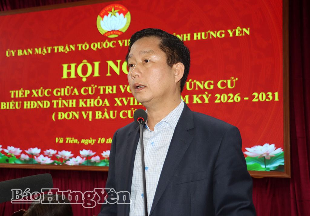 Ông Vũ Thanh Vân, Ủy viên Ban Thường vụ Tỉnh ủy, Giám đốc Sở Công Thương trình bày chương trình hành động.