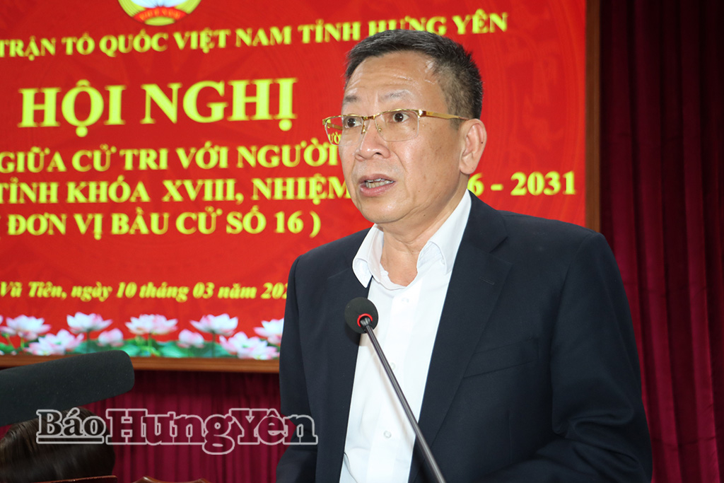 Ông Trần Hữu Nam, Giám đốc Sở Tư pháp trình bày chương trình hành động.