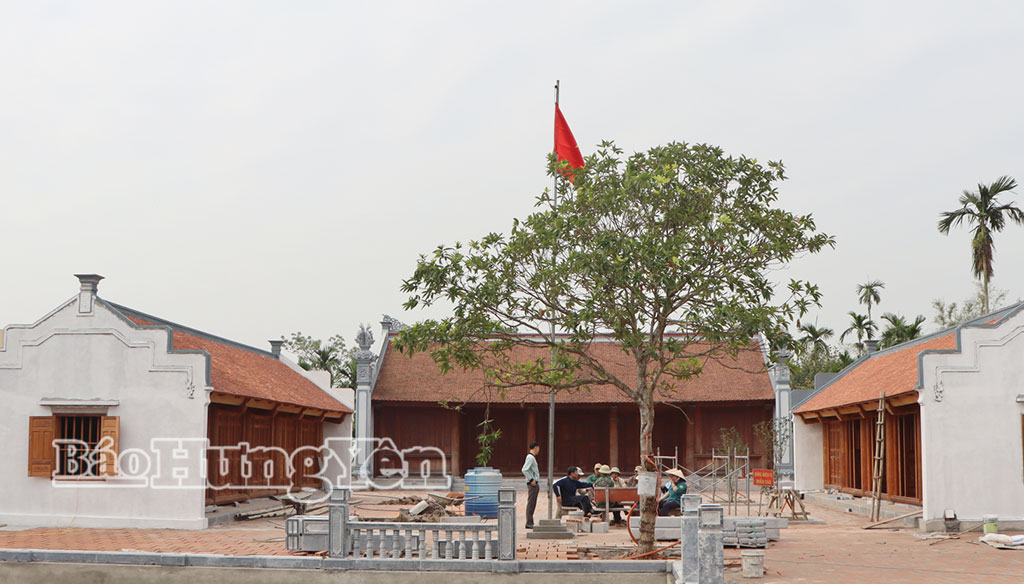 Di tích lịch sử quốc gia cơ sở Xứ ủy Bắc Kỳ - nhà đồng chí Phạm Quang Lịch đang được tu bổ, tôn tạo.