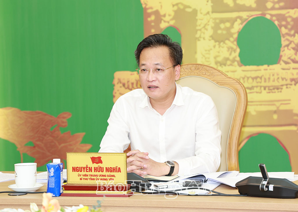 Đồng chí Nguyễn Hữu Nghĩa, Ủy viên Ban Chấp hành Trung ương Đảng, Bí thư Tỉnh ủy, Trưởng ban Chỉ đạo tỉnh chủ trì phiên họp.