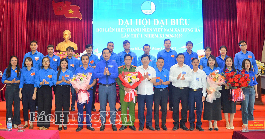 Ủy ban Hội LHTN Việt Nam xã Hưng Hà khóa I, nhiệm kỳ 2026 - 2029 ra mắt Đại hội.