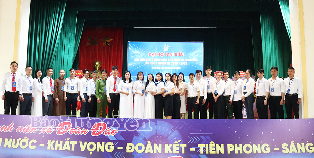 Ủy ban Hội LHTN Việt Nam xã Đoàn Đào khóa I, nhiệm kỳ 2026 – 2029 ra mắt Đại hội.