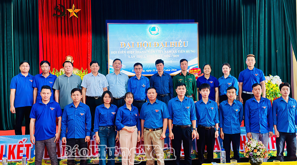 Ủy ban Hội LHTN Việt Nam xã Tiên Hưng khóa I, nhiệm kỳ 2026 - 2029 ra mắt Đại hội.