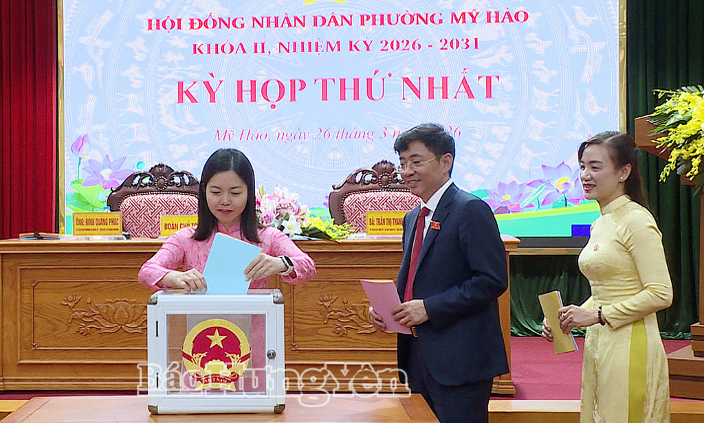 Kỳ họp tiến hành bầu cử các chức danh của HĐND, UBND phường nhiệm kỳ 2026 - 2031.