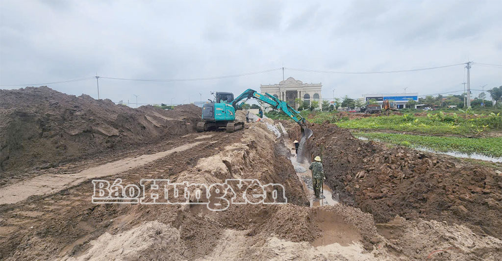 Đẩy nhanh tiến độ hạ tầng khu dân cư phường Sơn Nam.