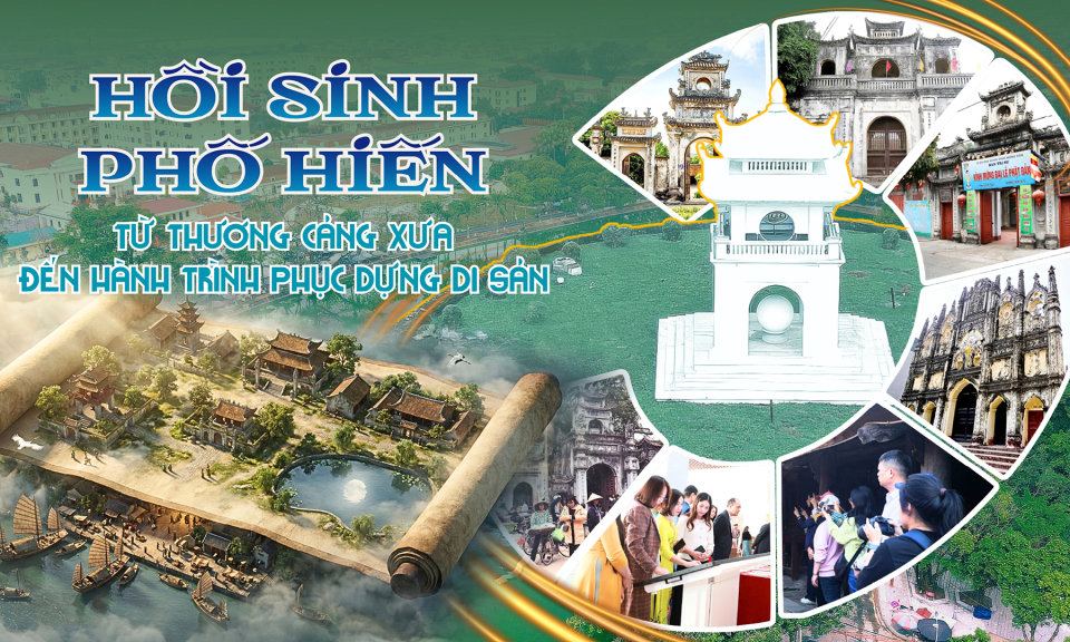 Hồi sinh phố Hiến: Từ thương cảng xưa đến h&agrave;nh tr&igrave;nh phục dựng di sản