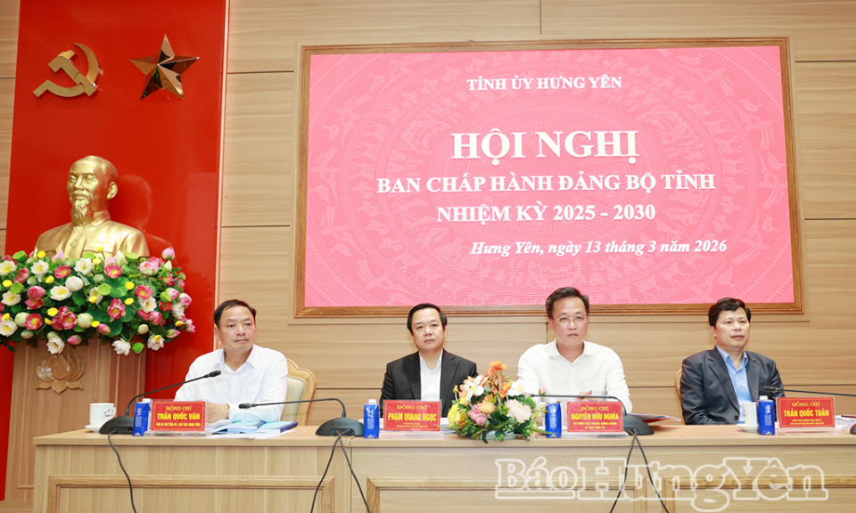 Hội nghị Ban Chấp h&agrave;nh Đảng bộ tỉnh