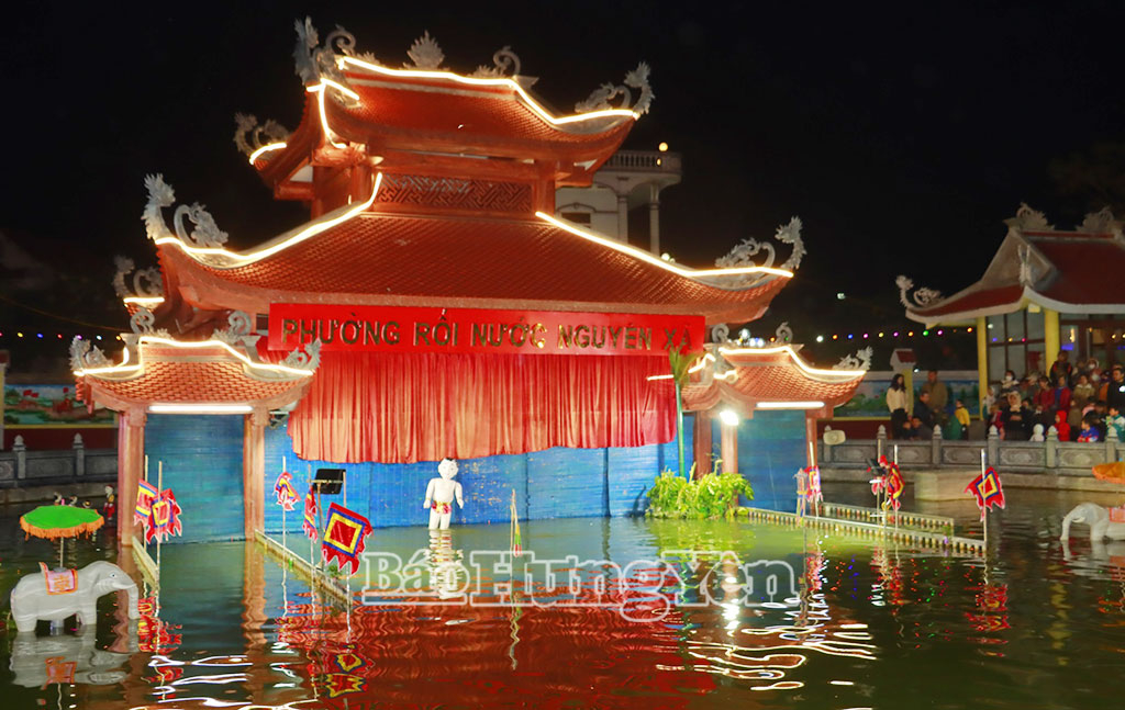 Rối nước Nguyên Xá được công nhận là di sản văn hóa phi vật thể quốc gia.