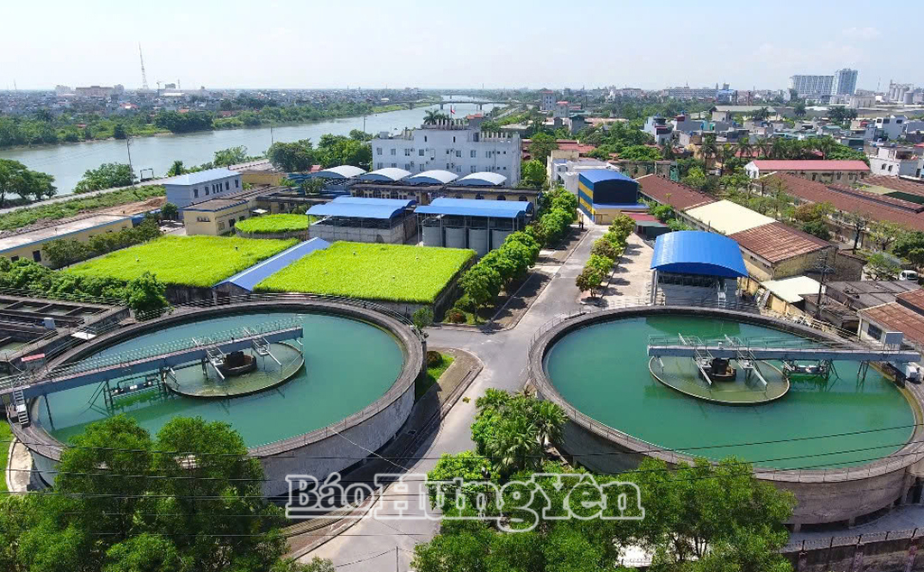 Hệ thống bể lắng radian của Công ty Cổ phần Nước sạch Thái Bình.