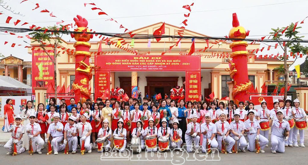 Phường Mỹ Hào chào đón ngày hội lớn của toàn dân.