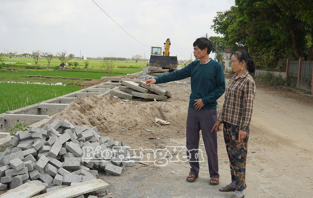 Xã Thần Khê thực hiện giải phóng mặt bằng với tổng diện tích hơn 124.500m2 đểnâng cấp mở rộng tuyến đường.