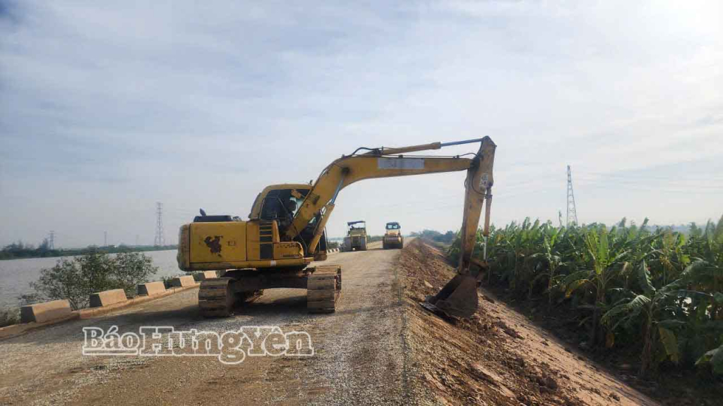 Xã Đông Tiền Hải đẩy nhanh tiến dộ thực hiện các dự án trọng điểm trên địa bàn.