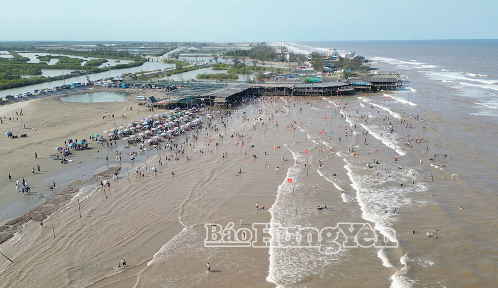 Cồn Vành có bờ biển dài và đẹp.