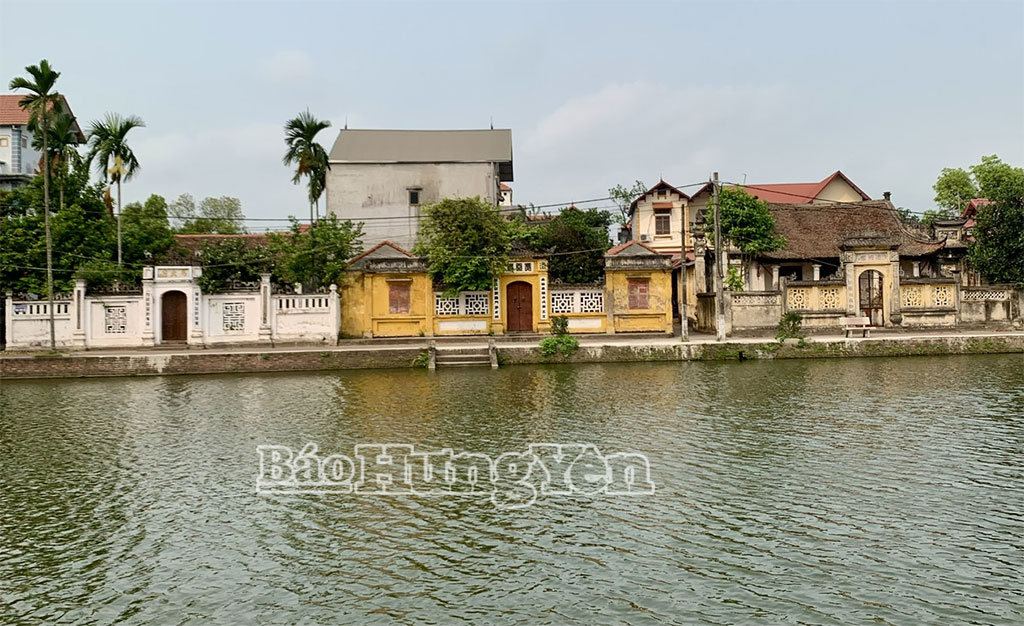 Không gian cổ kính của làng Nôm, xã Đại Đồng.