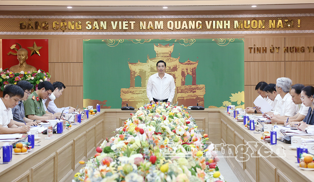 Đoàn Kiểm tra, giám sát số 17 làm việc với Ban Tổ chức Tỉnh ủy.