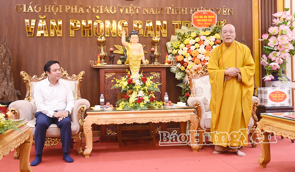 Đại diện Ban Trị sự Giáo hội Phật giáo Việt Nam tỉnh gửi lời cảm ơn sâu sắc trước sự quan tâm, động viên của các đồng chí lãnh đạo tỉnh trong mùa Phật đản năm 2026.