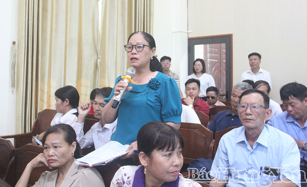 Hội nghị đã nhận được nhiều ý kiến, kiến nghị xoay quanh các vấn đề thiết thực, gắn liền với sản xuất và đời sống của Nhân dân.