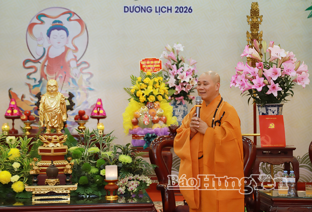 Đại đức Thích Thanh Quang, Phó Trưởng ban kiêm Chánh Thư ký Ban Trị sự Giáo hội Phật giáo Việt Nam tỉnh trân trọng cảm ơn sự quan tâm của Tỉnh ủy, HĐND, UBND, Ủy ban MTTQ Việt Nam tỉnh.
