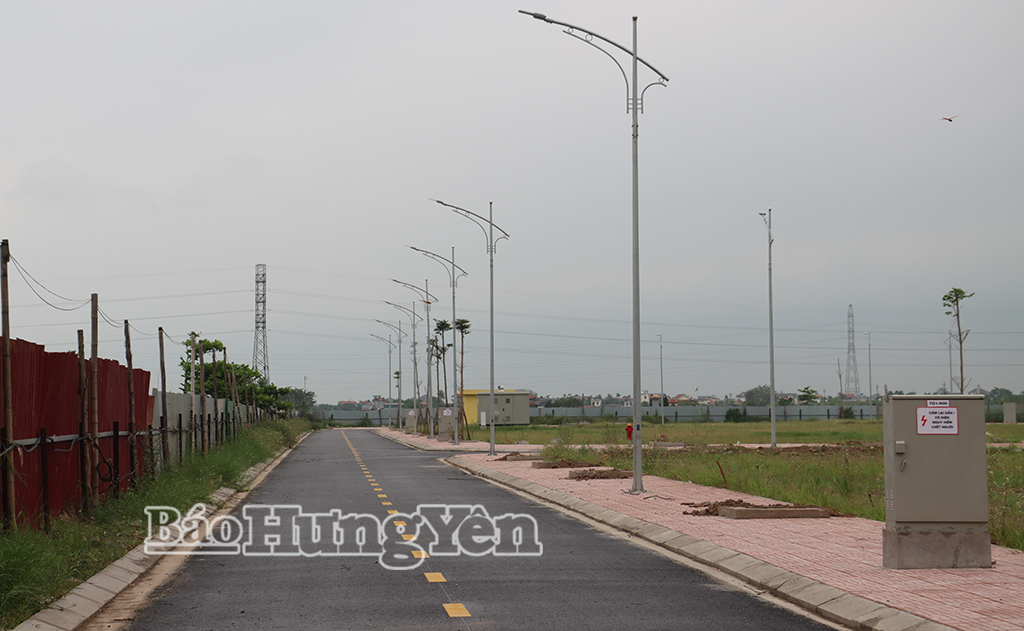 Dự án Khu nhà ở thương mại thôn Đà Giang đã hoàn thiện hạ tầng cơ bản.