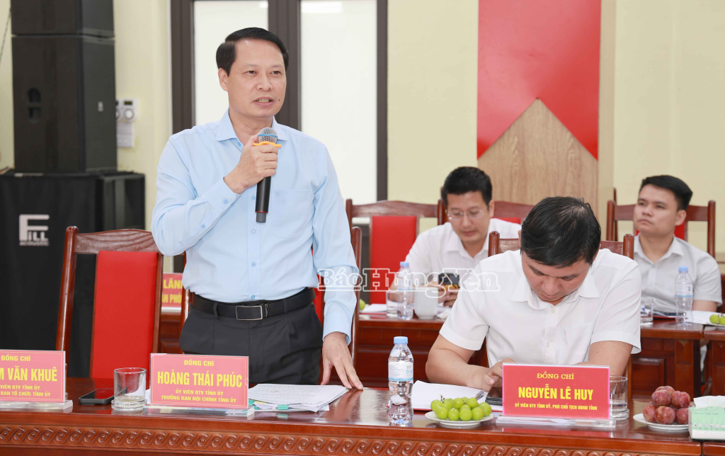 Đồng chí Hoàng Thái Phúc, Ủy viên Ban Thường vụ, Trưởng ban Nội chính Tỉnh ủy 